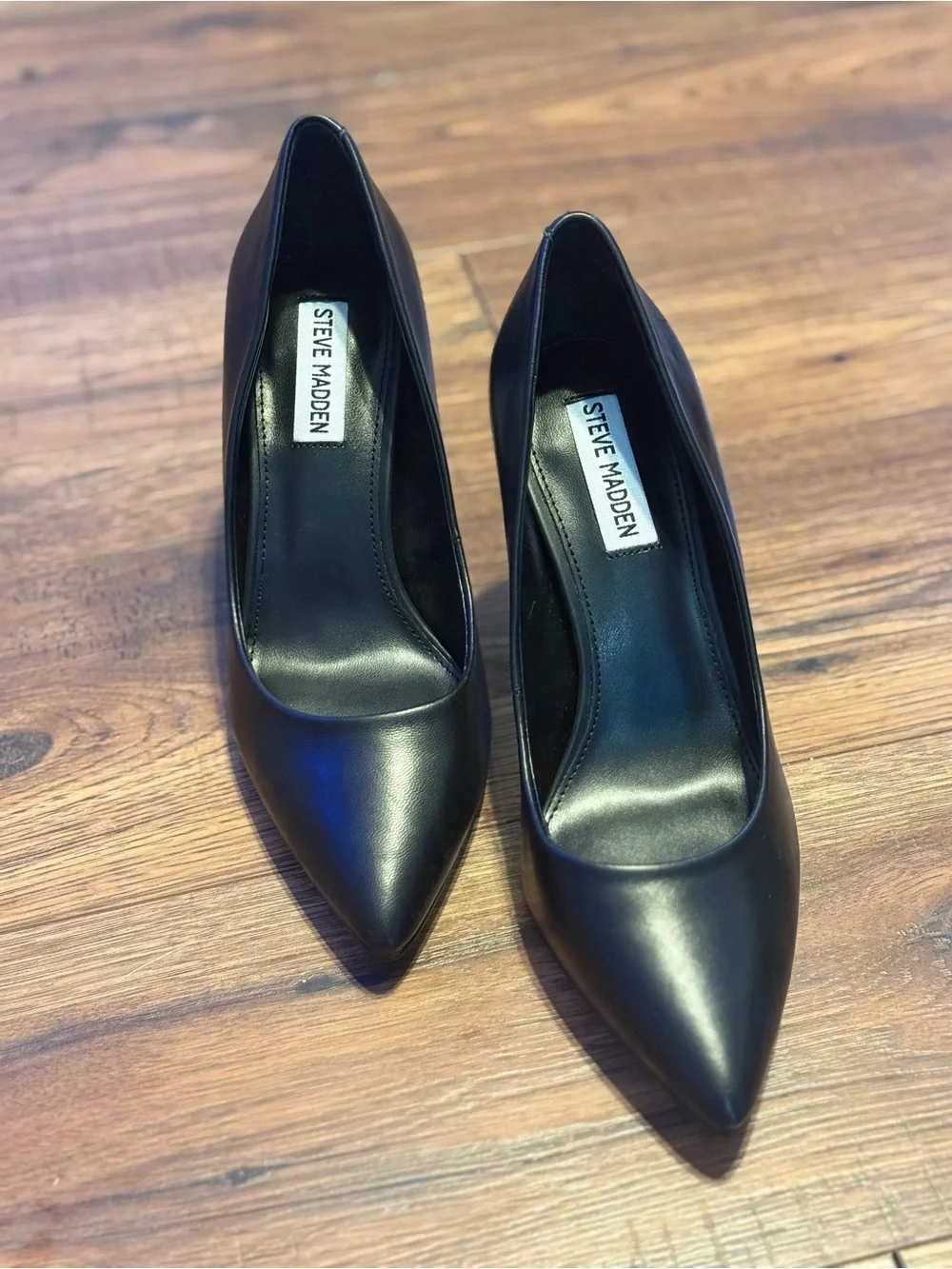 Steve Madden Black Pointed-Toe Stiletto Pumps